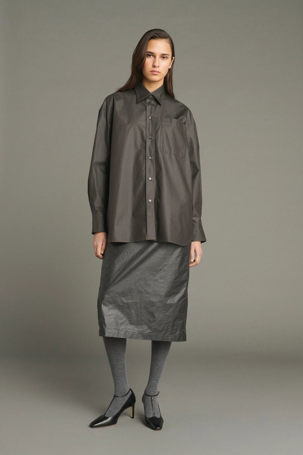 Carlotta Shirt in Dark Brown