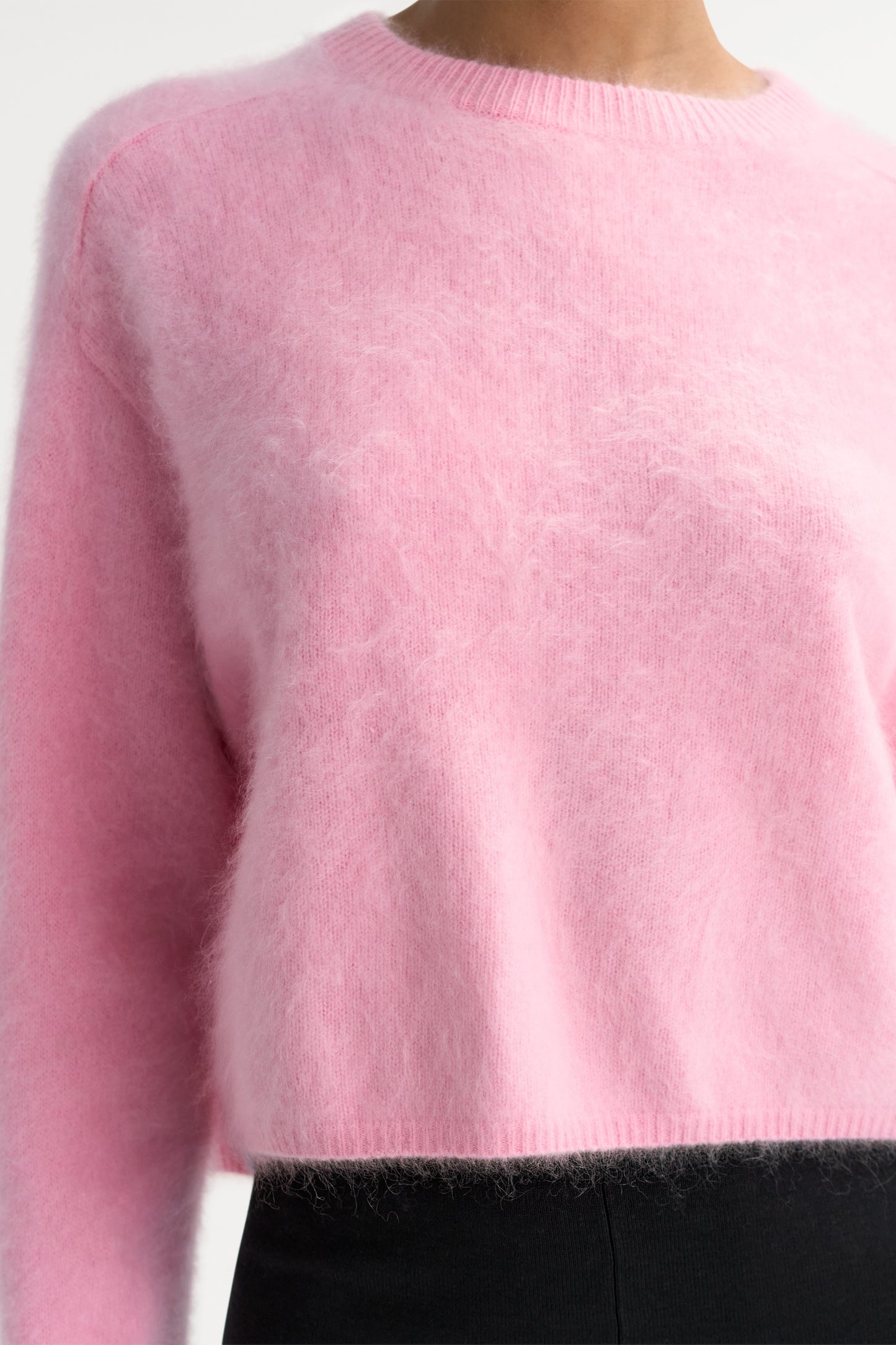 Brushed cashmere Crewneck - pink