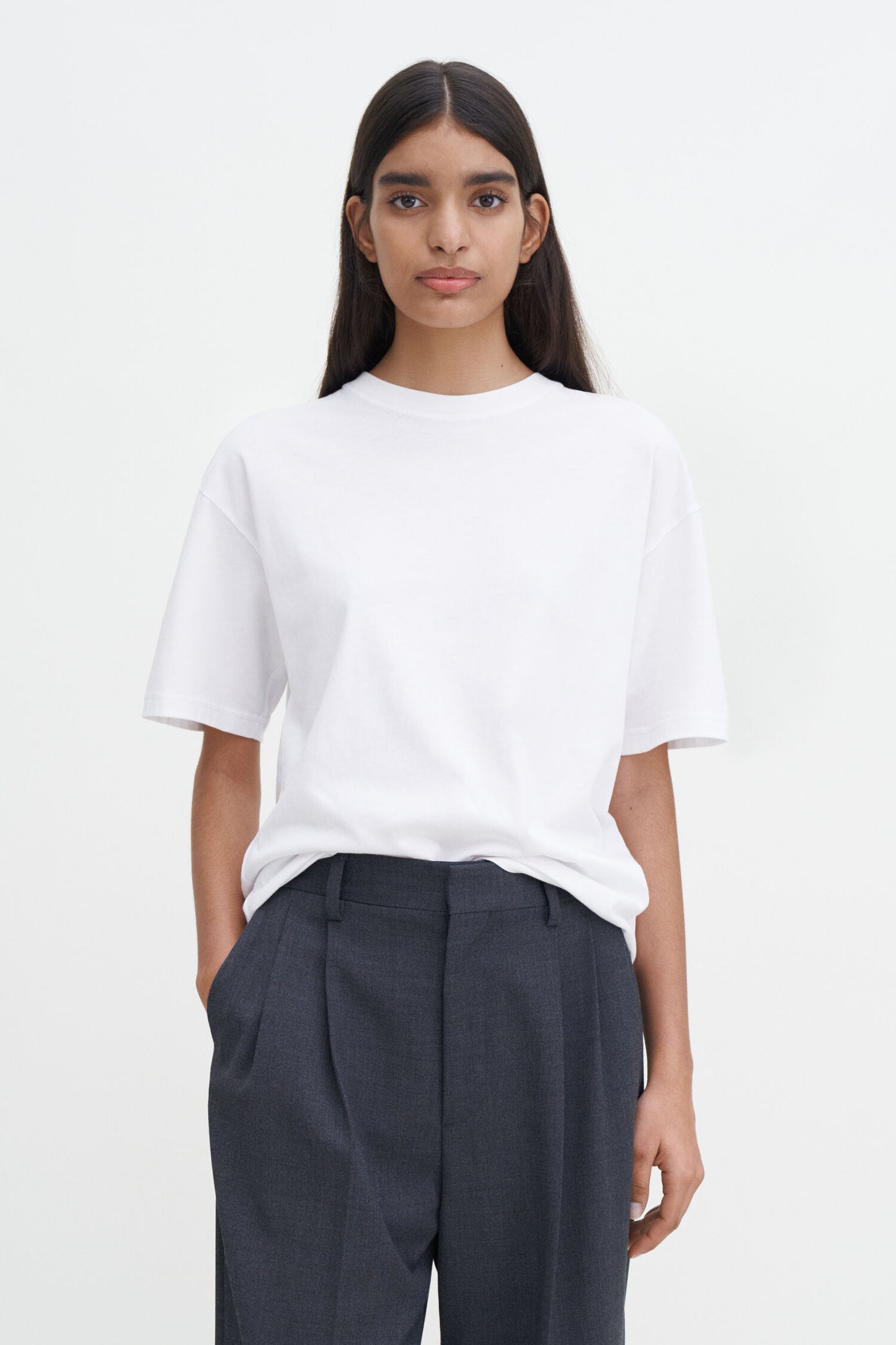 Loose fit tee white