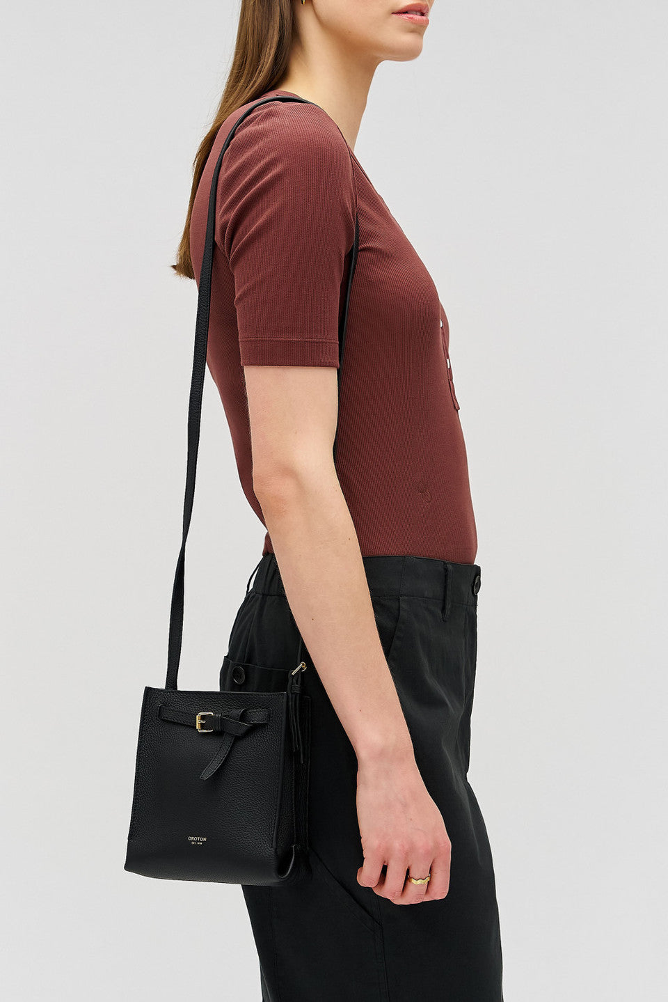 Margot tiny bucket bag black