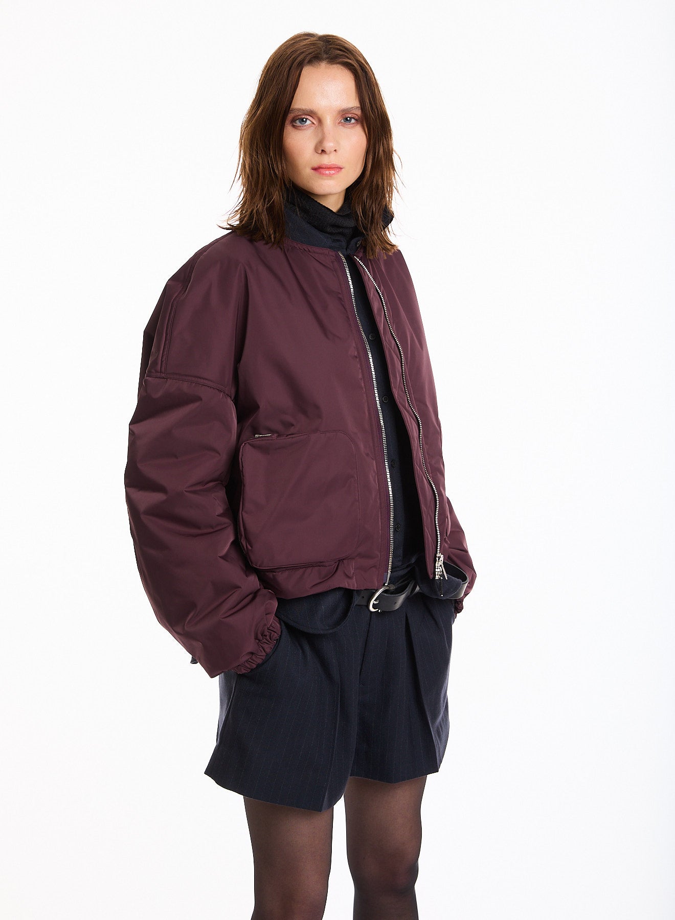 Houston jacket - black berry