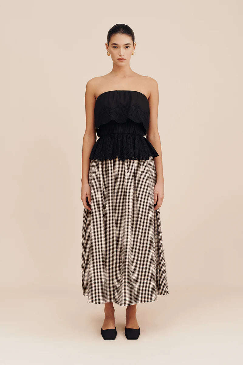 Beryl strapless top