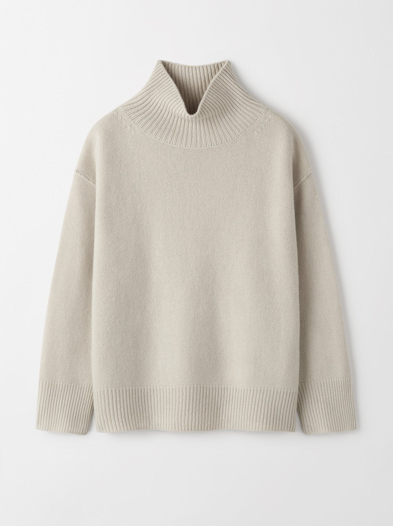 Boyfriend turtleneck in chalk