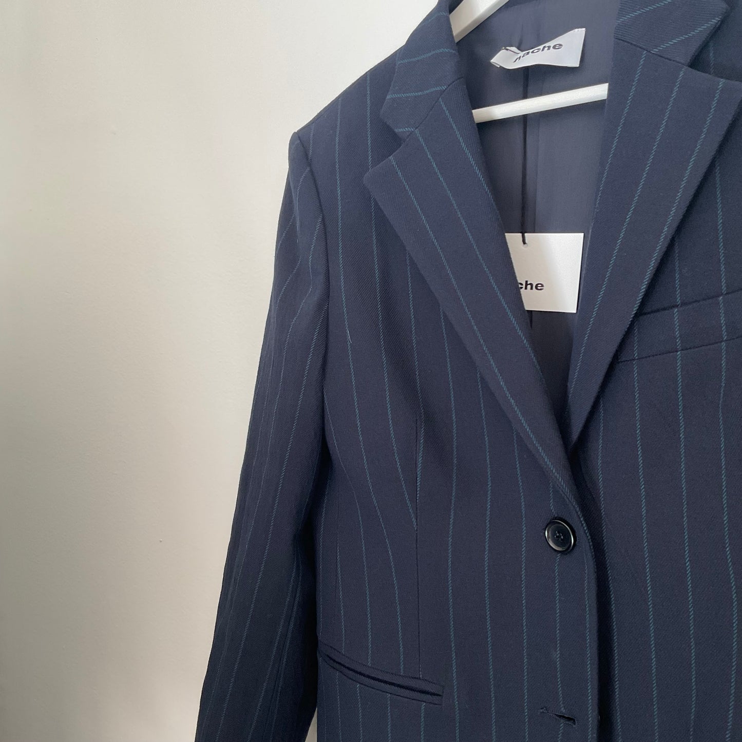 Long way jacket navy stripe