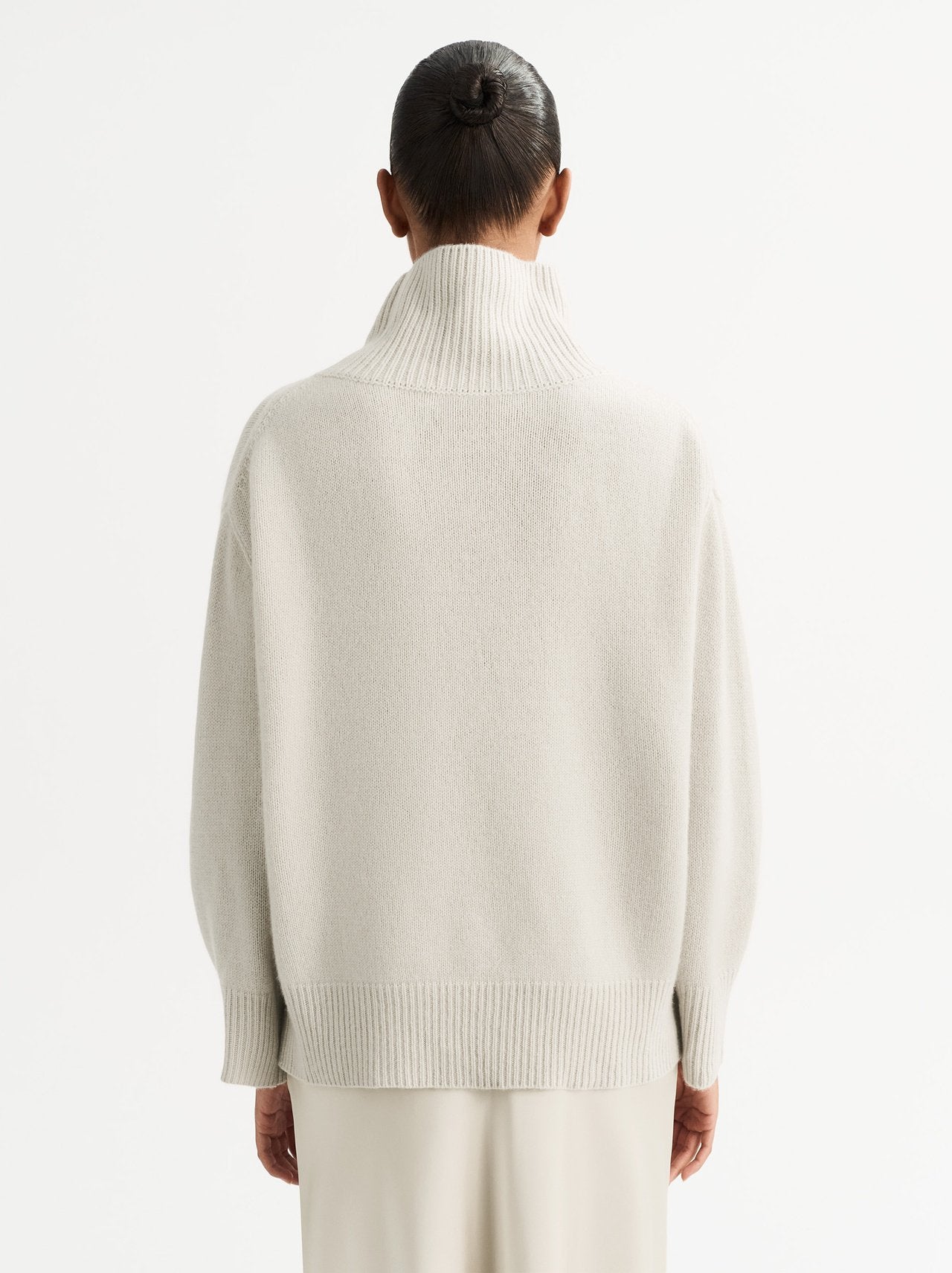 Boyfriend turtleneck in chalk