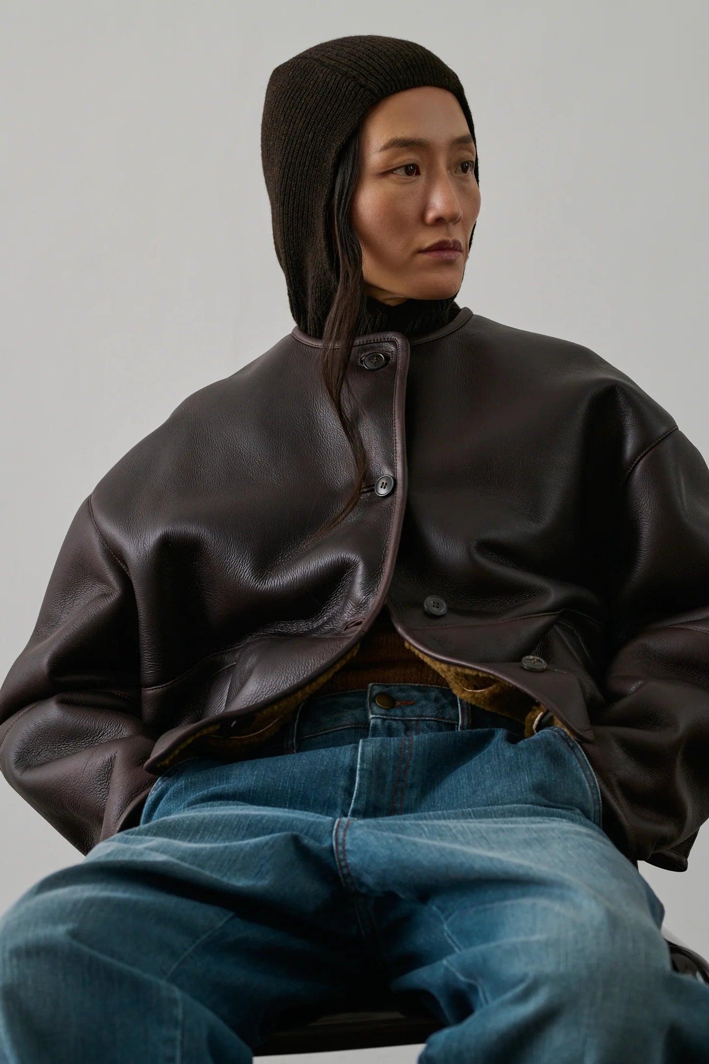 Fabio brown leather jacket