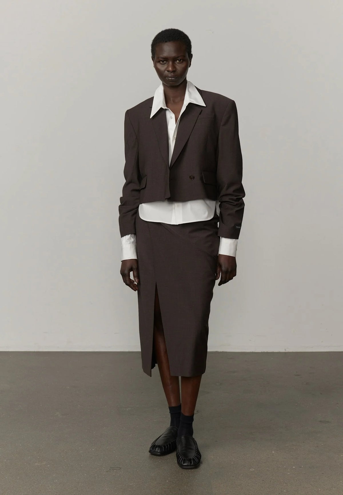 Pascale Regular Blazer - Brown Melange