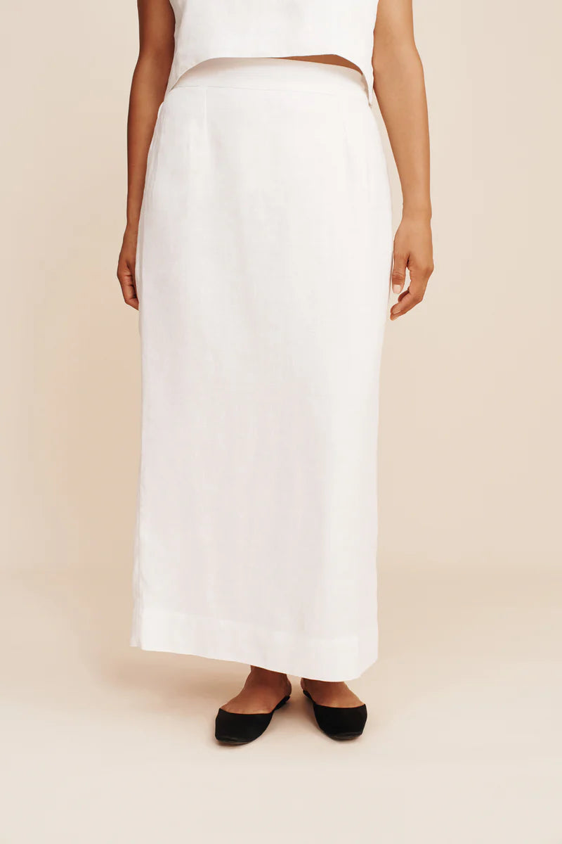 Emma pencil skirt ivory