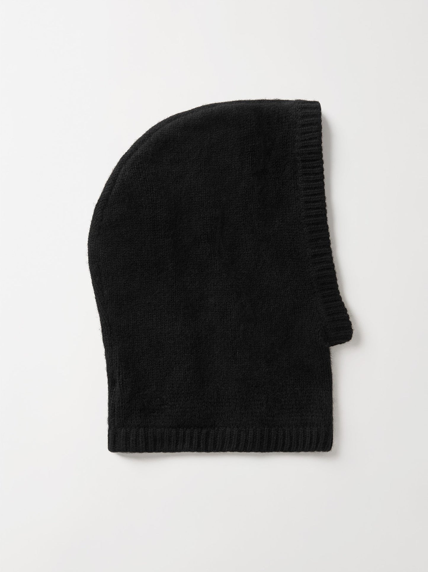 Chunky cashmere balaclava black