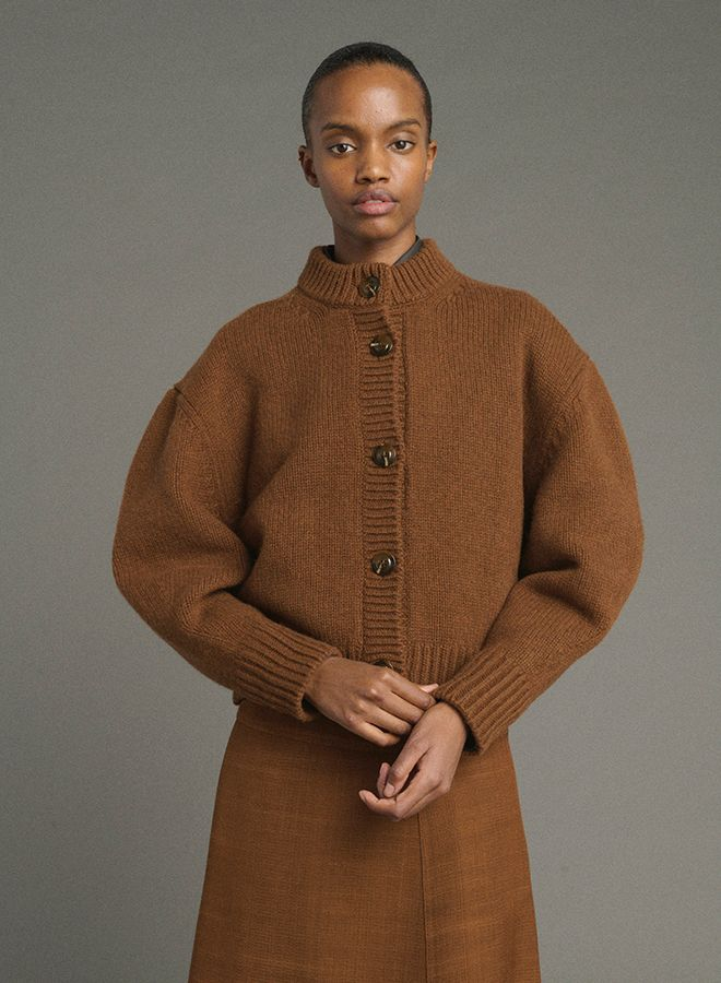 Leonard cardigan caramel