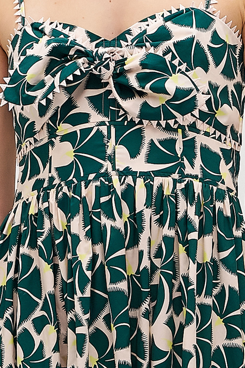 Fan flower print sundress