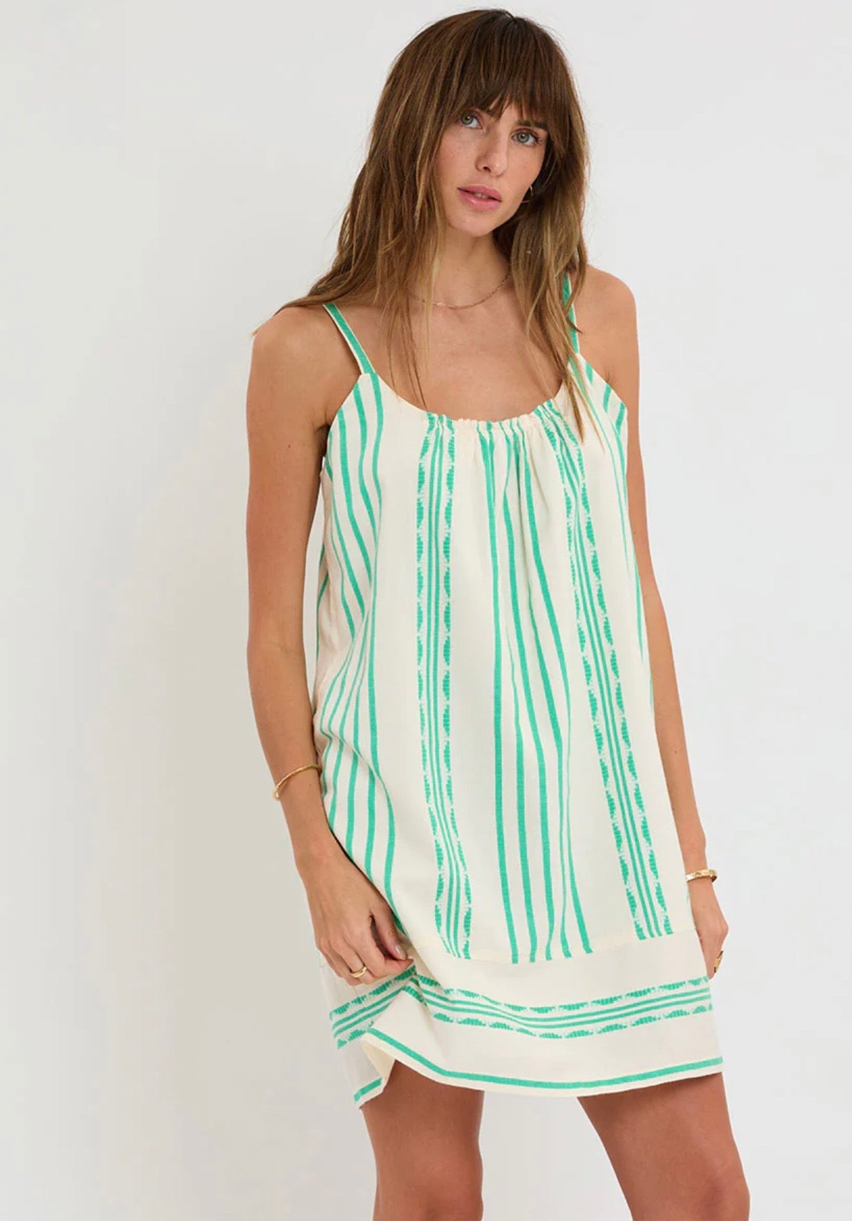Zina swing dress - Chereka green