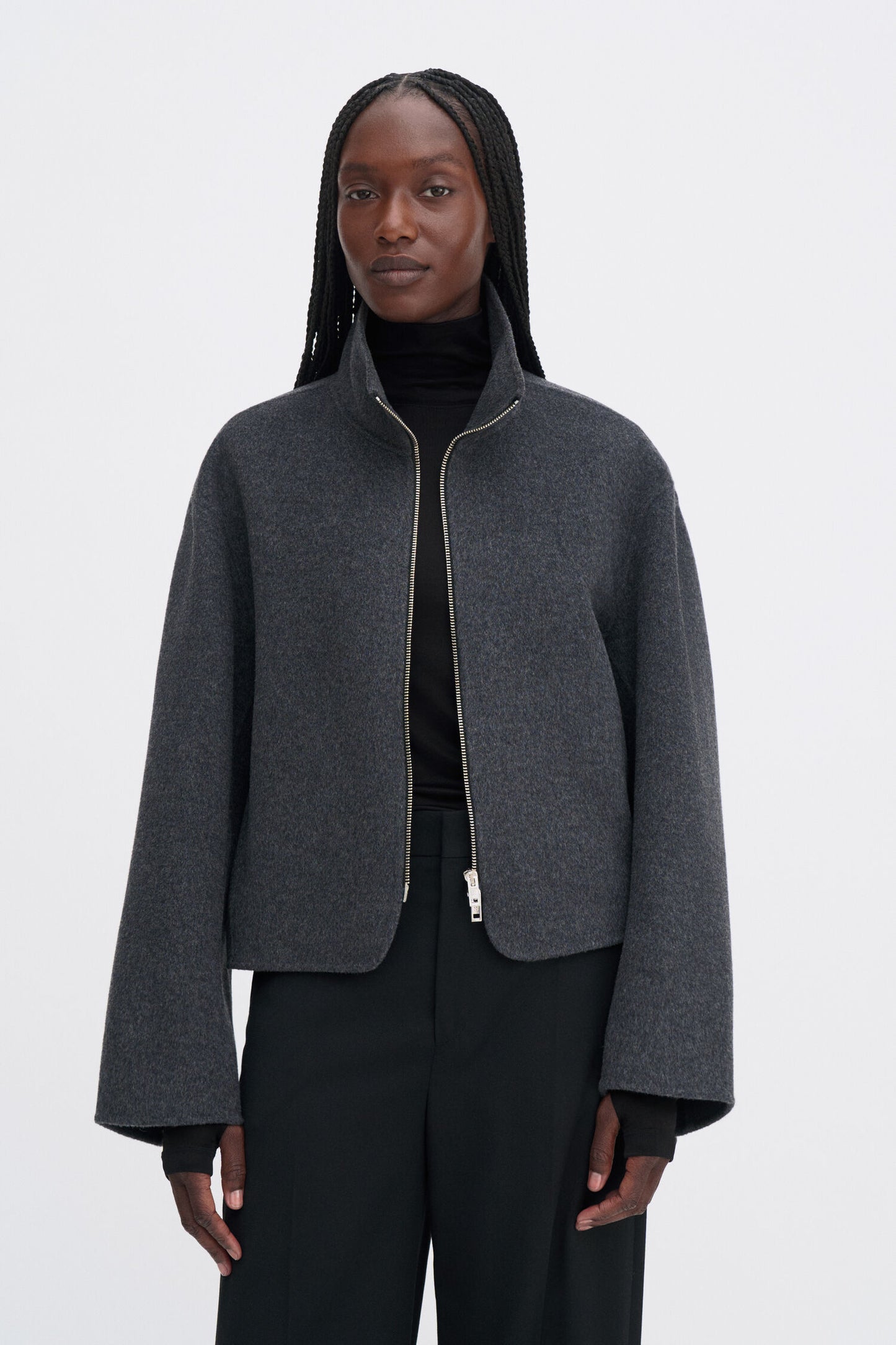 Dafina dark grey melange