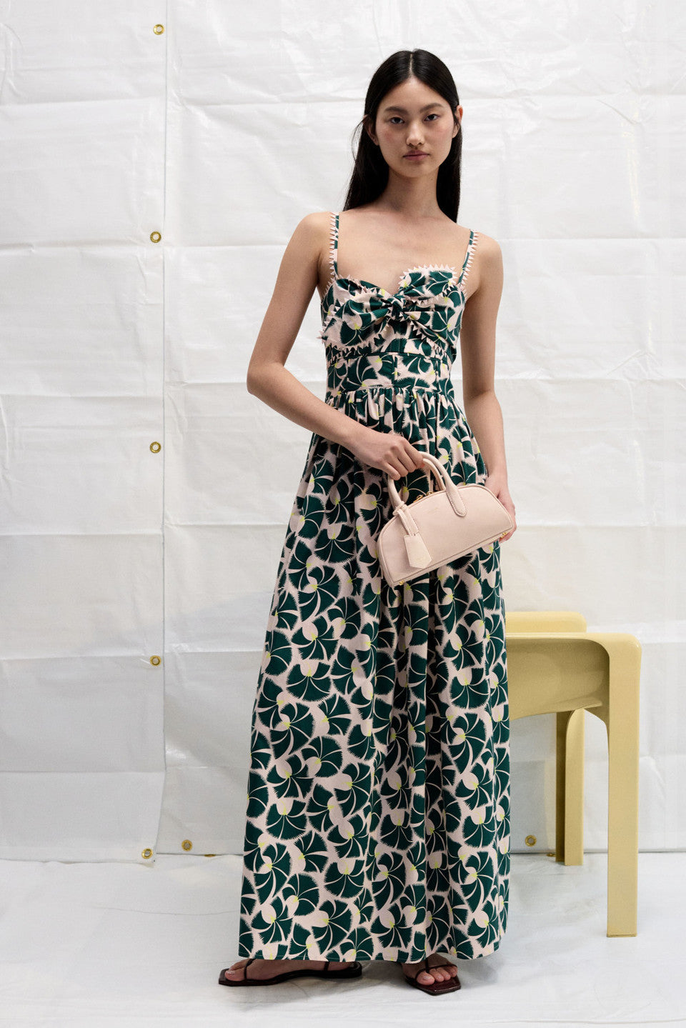 Fan flower print sundress
