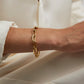 Small gold oval link bracelet