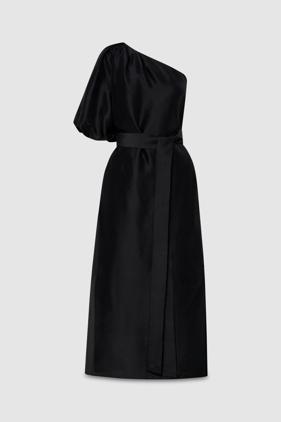 One shoulder dress black