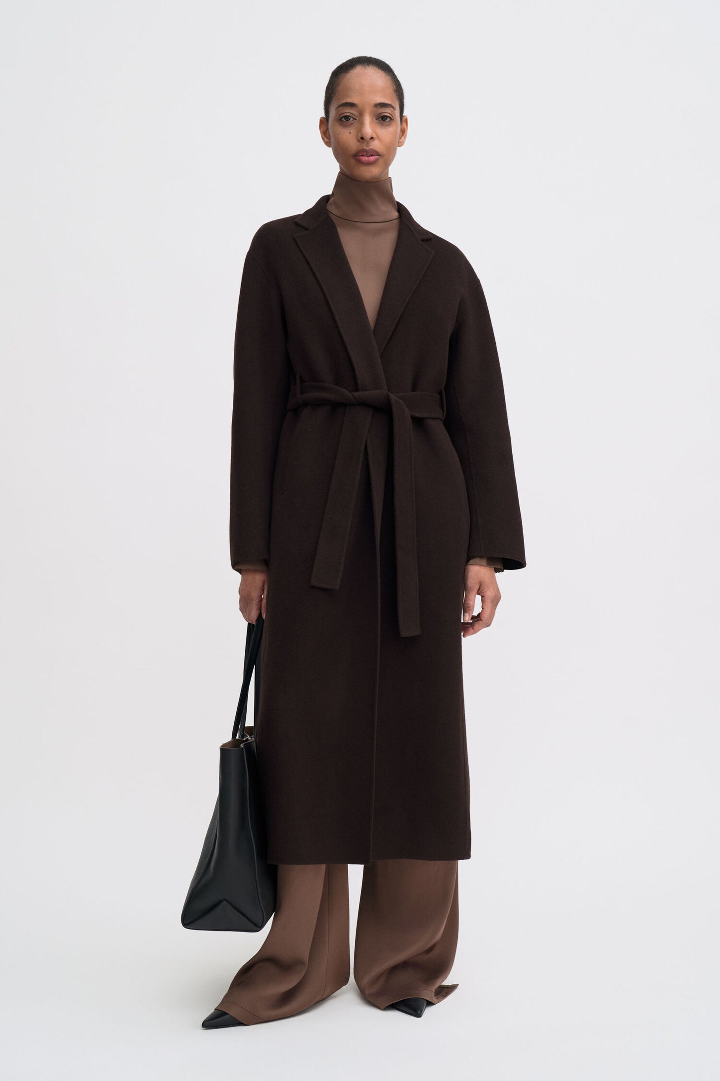 Alexa coat dark chocolate