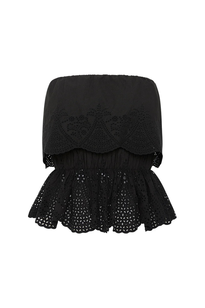 Beryl strapless top
