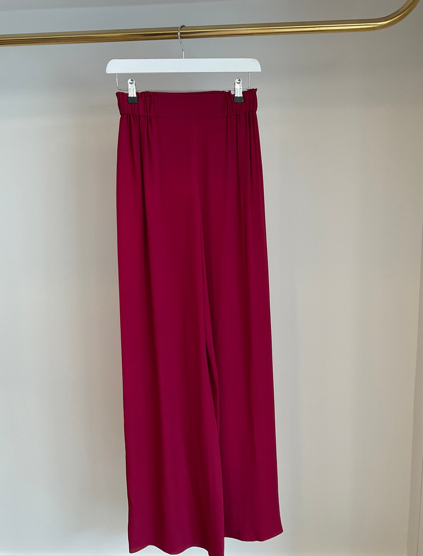 Dusty trouser in burgundy