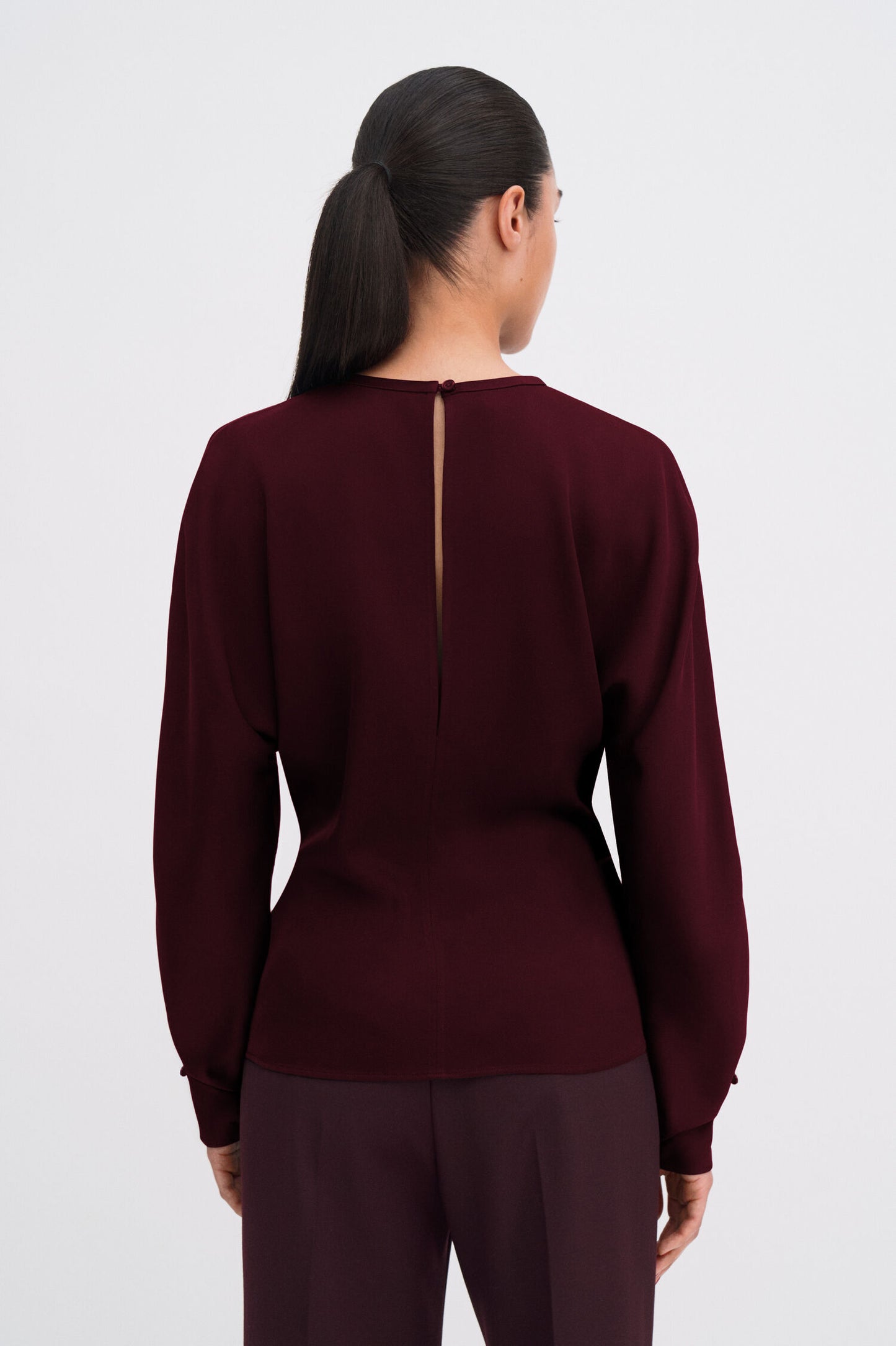 Batwing top burgundy