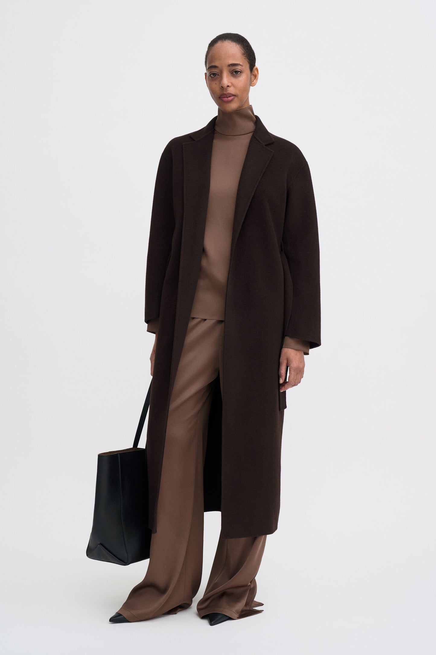 Alexa coat dark chocolate
