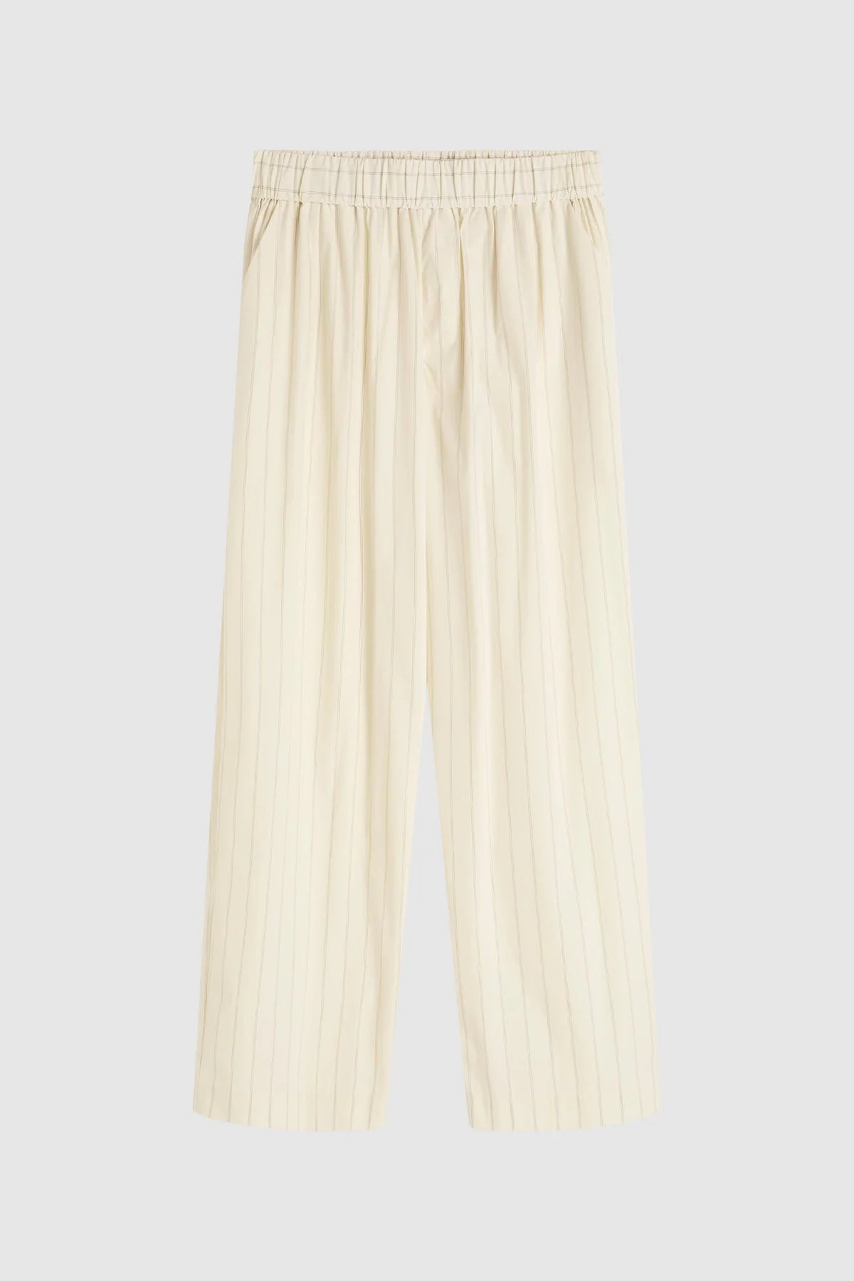 Everyday relaxed pants - ecru stripe