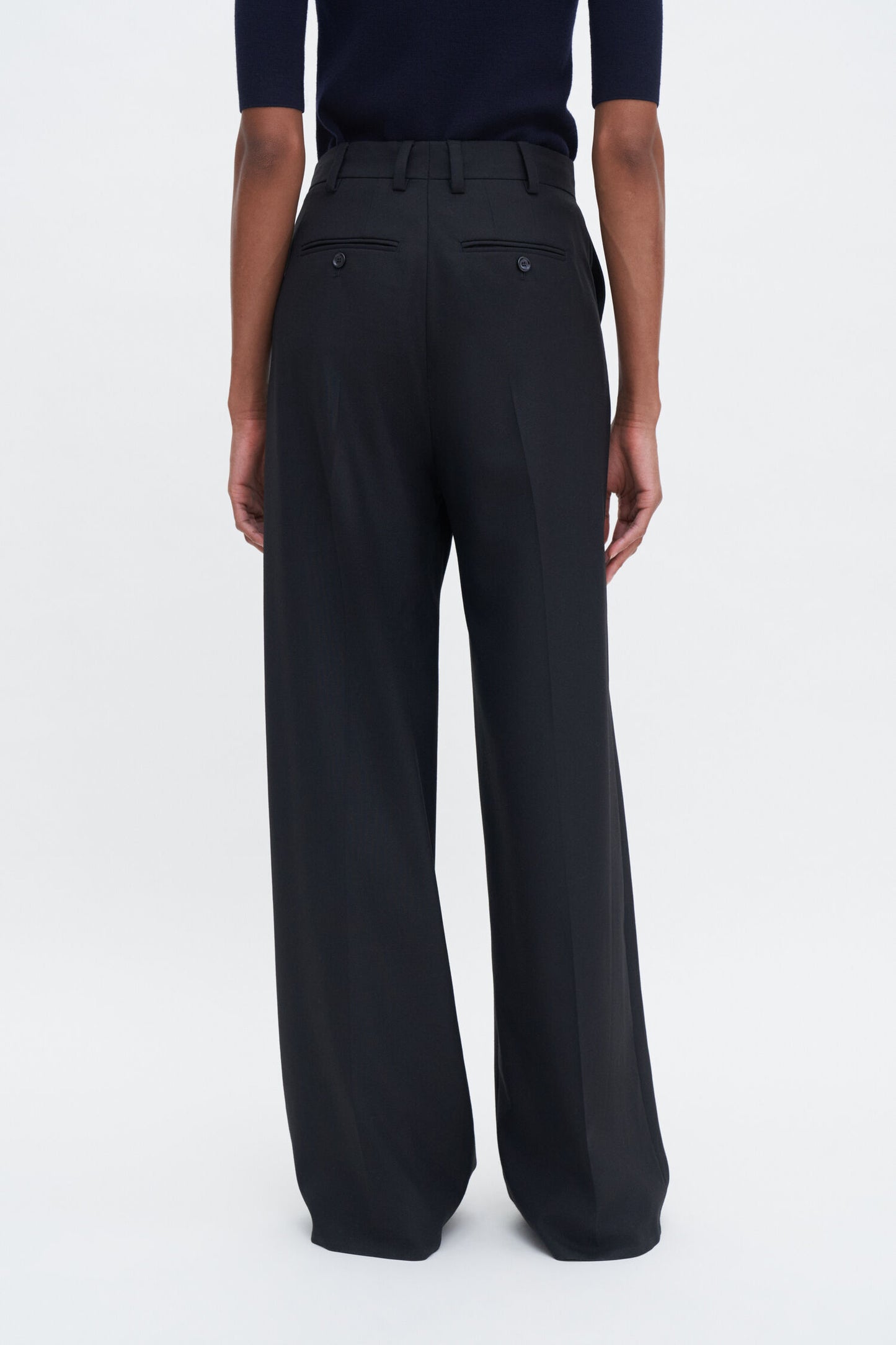 Darcy wool trouser black