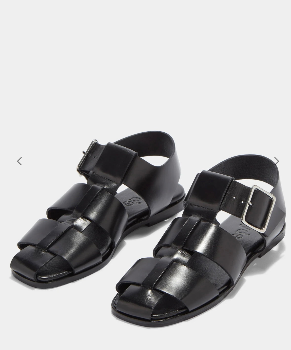 Whit sandal black