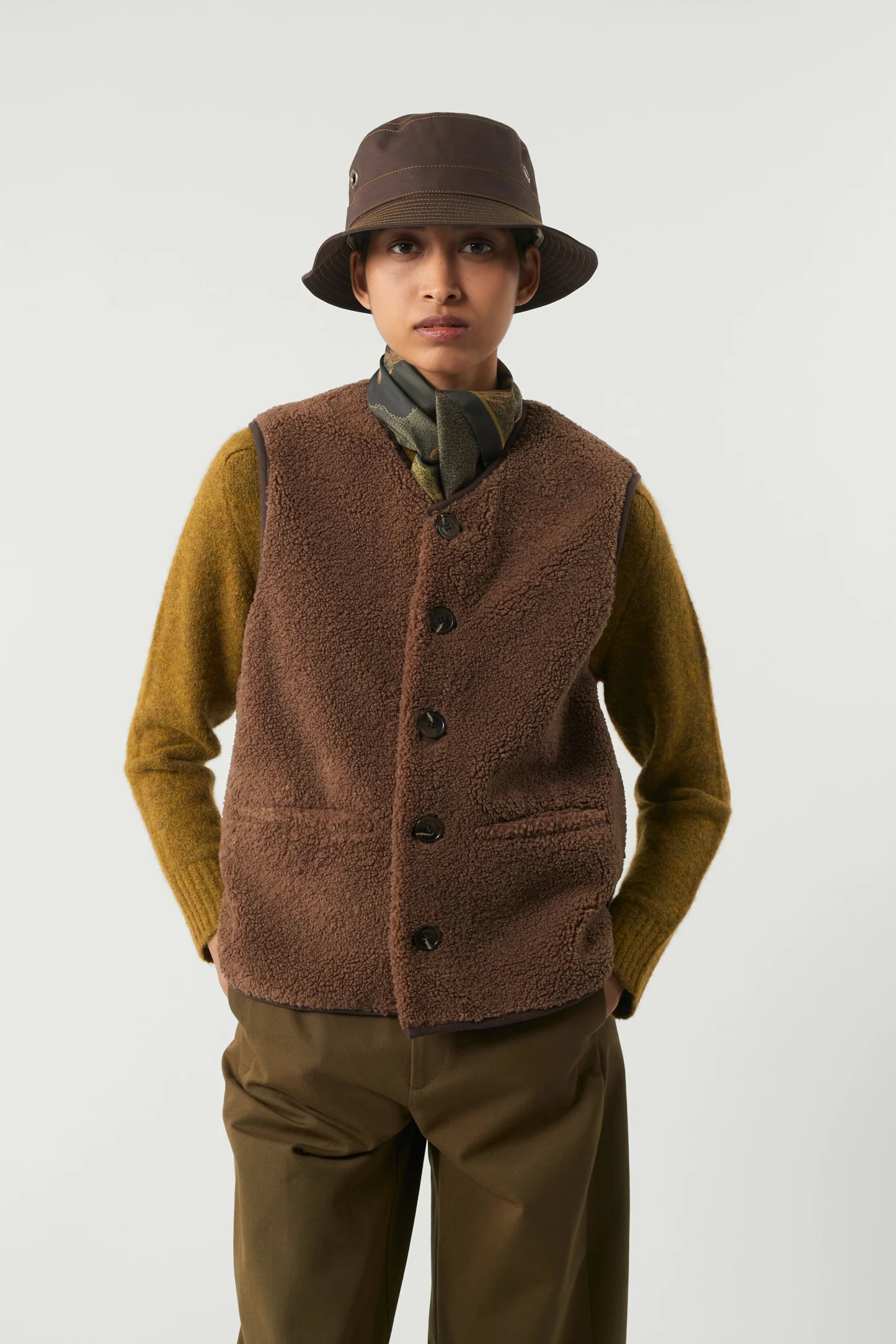 Fusil jacket brown