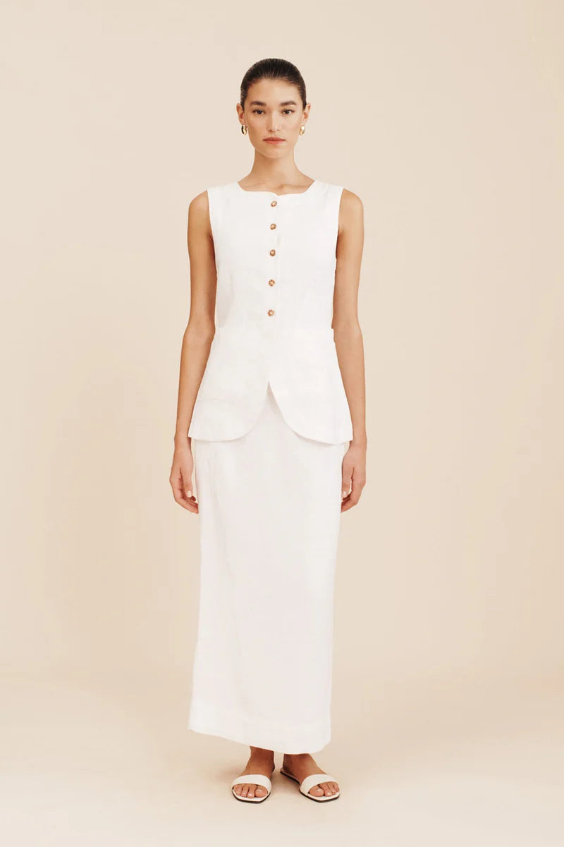 Emma pencil skirt ivory