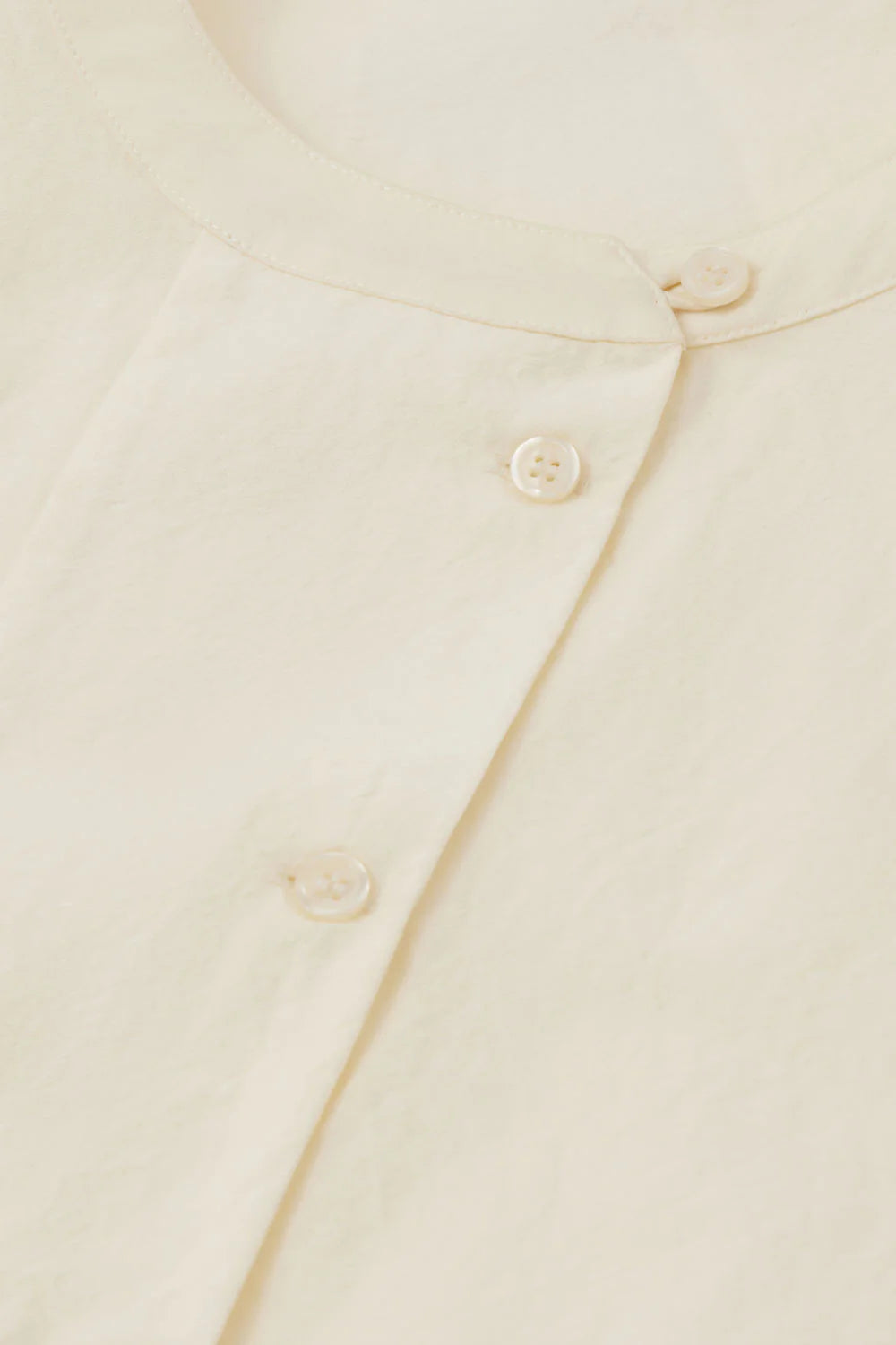 Danube blouse in crinkled cotton - vanilla