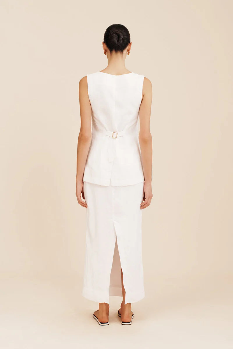 Emma pencil skirt ivory