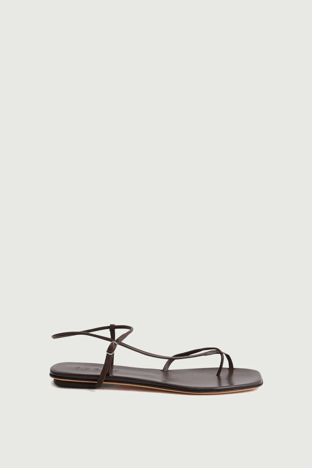 Rosalie leather sandal in brown