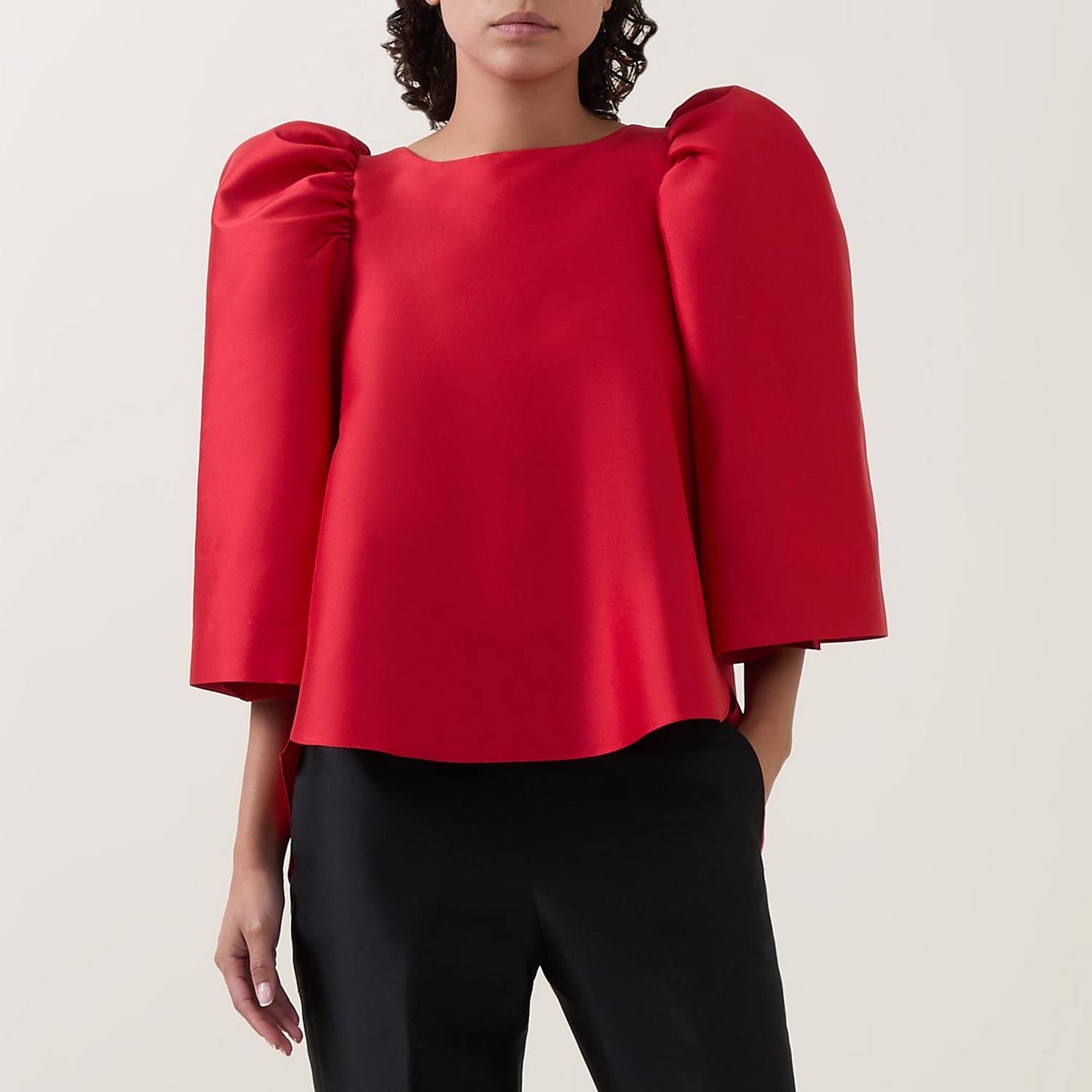 Roan top red