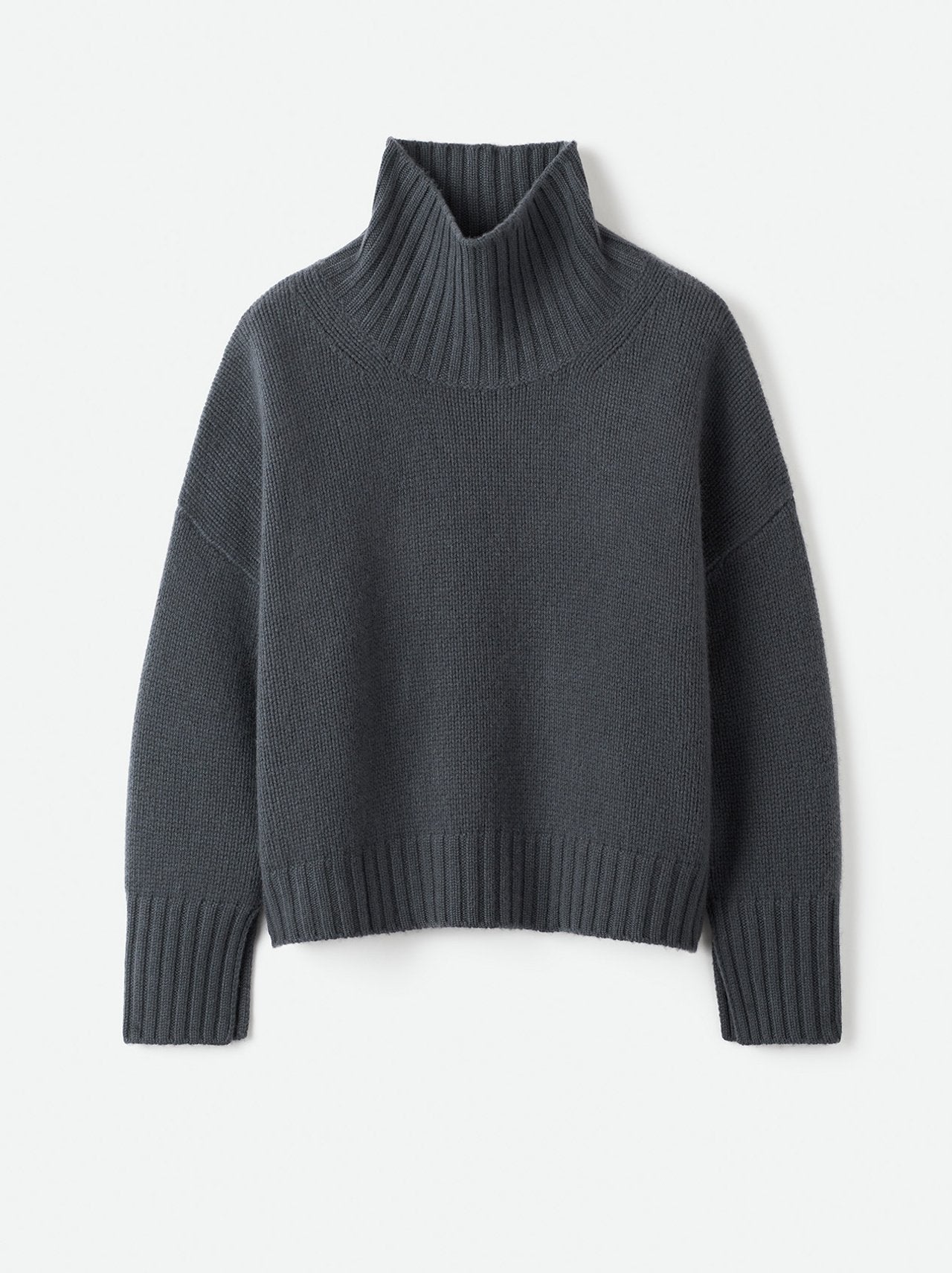 Girlfriend turtleneck anthracite grey