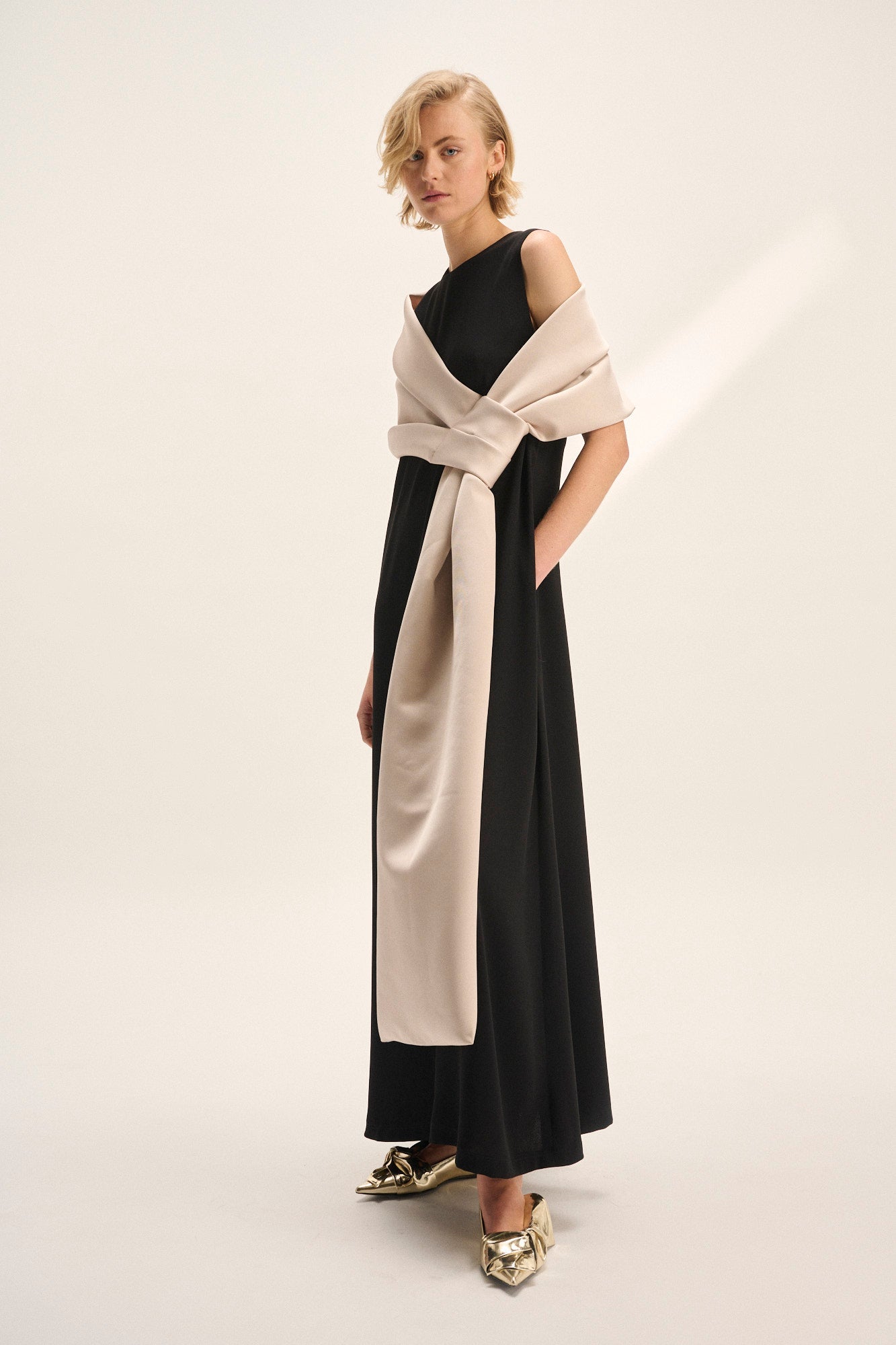 Robe long dress black
