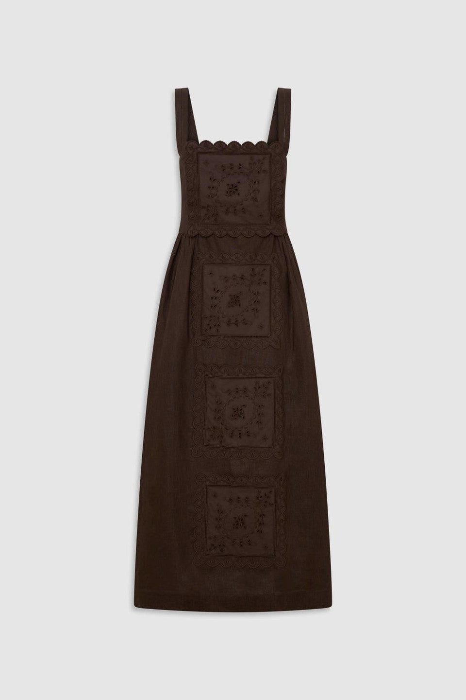 Handkerchief sundress in espresso