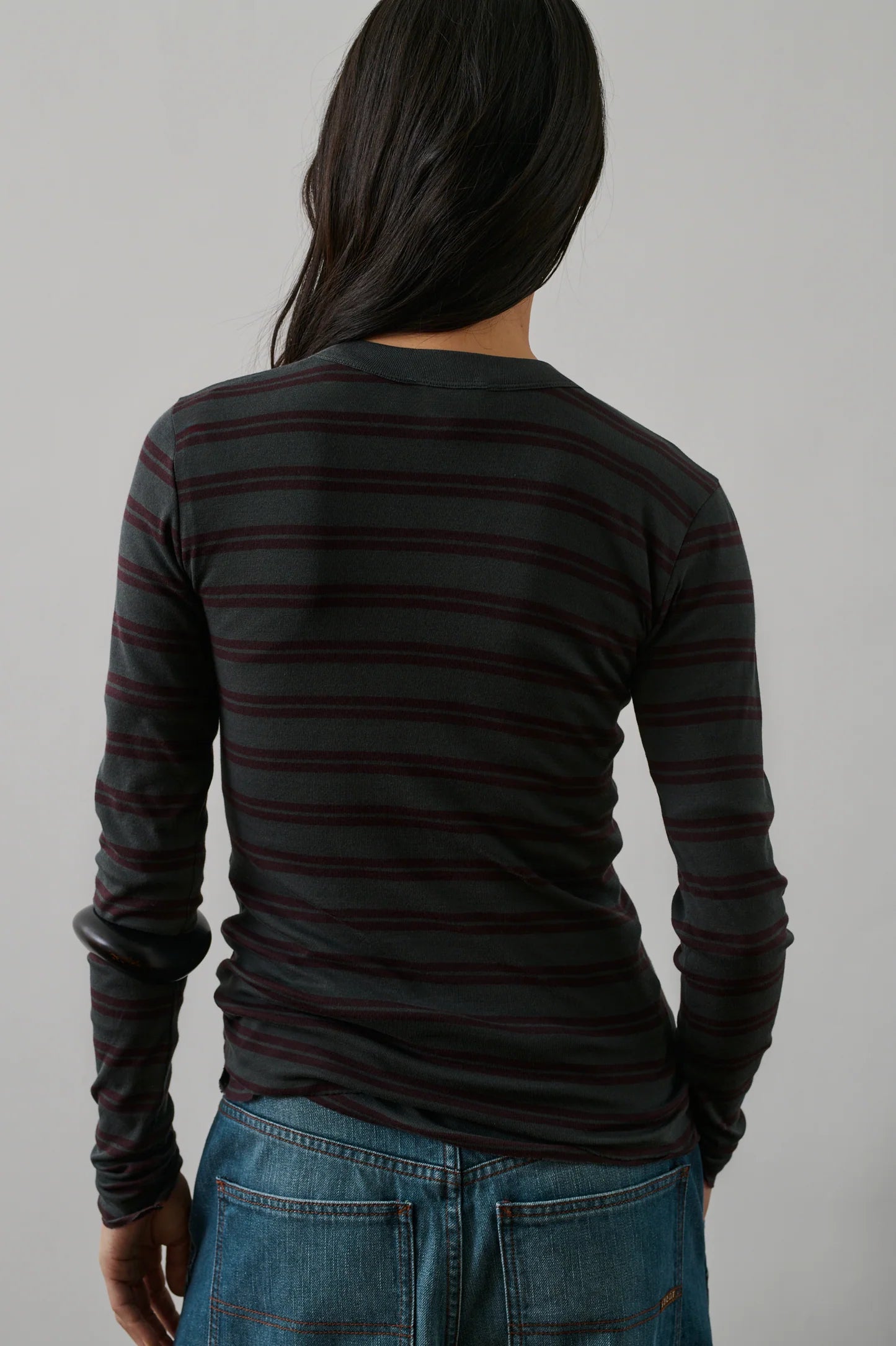 Gaelle t shirt aubergine/anthracite