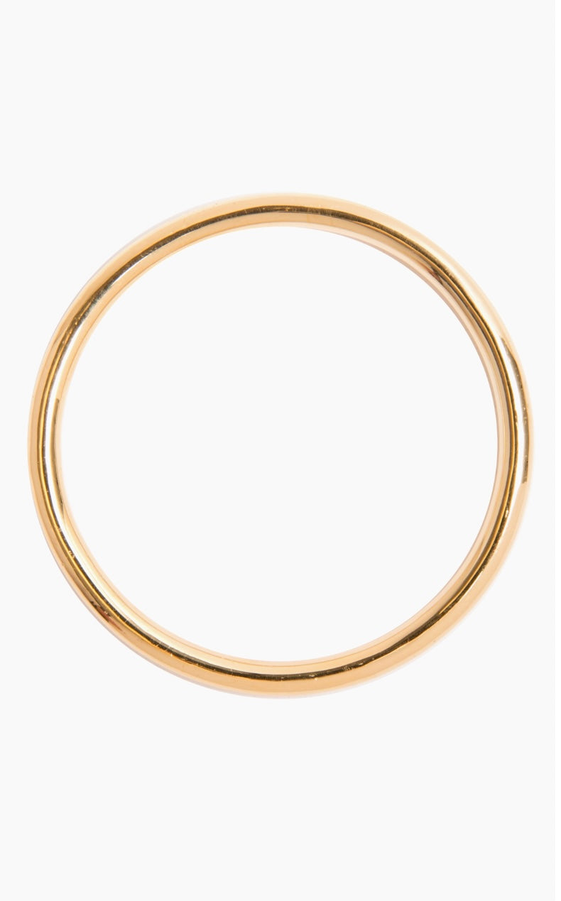 Medium plain gold bangle