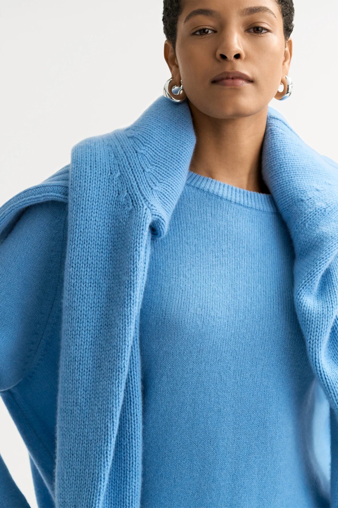 Boyfriend crewneck azure