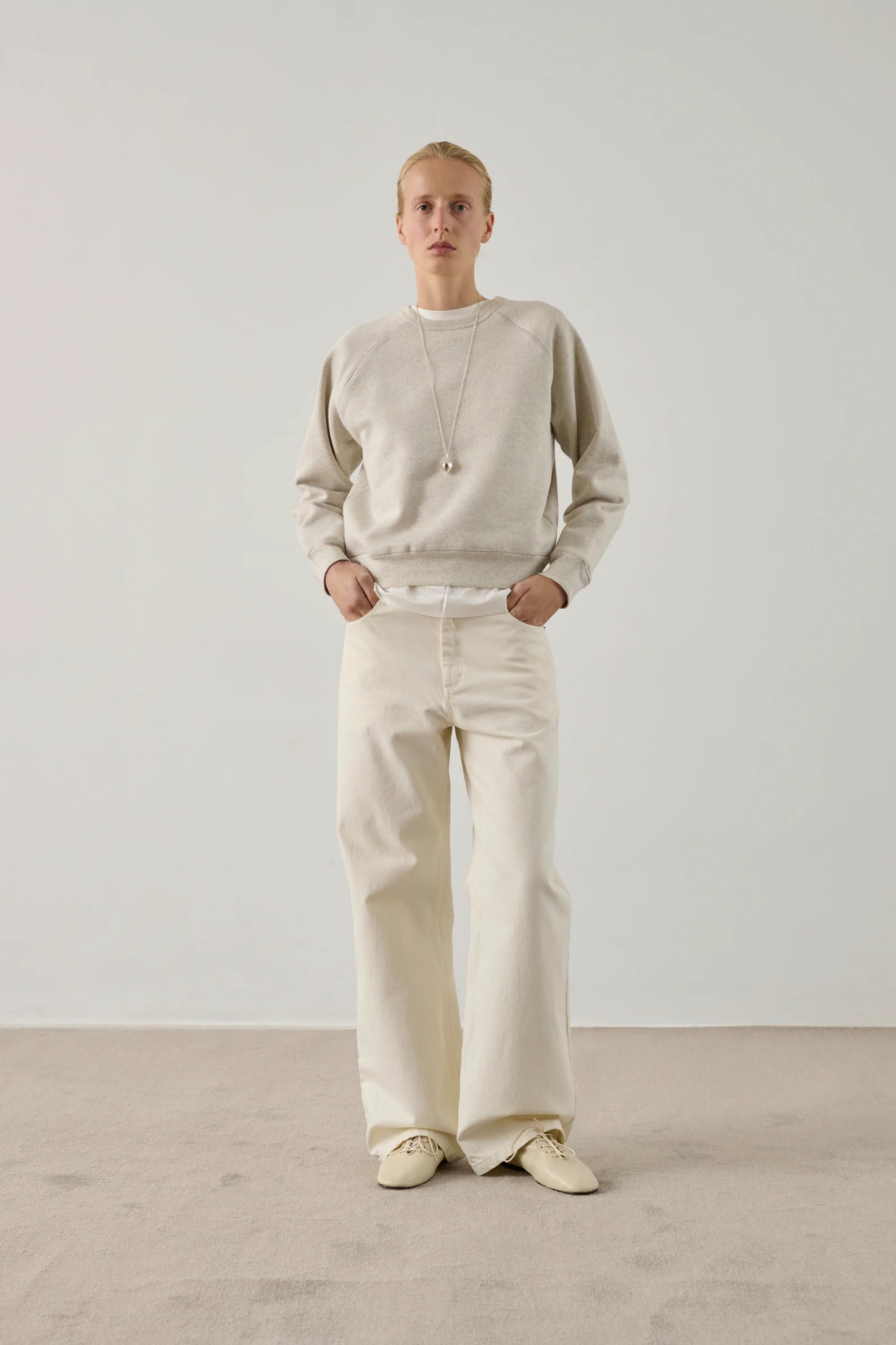Calvin straight denim jeans - ecru
