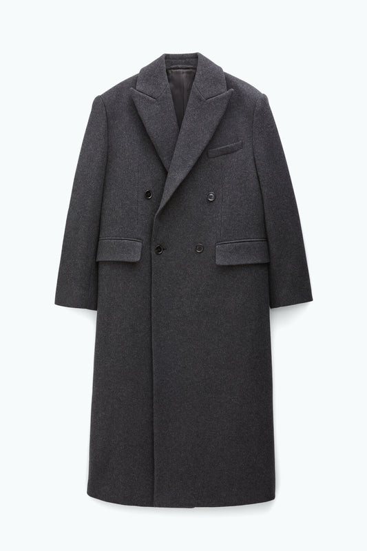 Tailored coat anthracite grey
