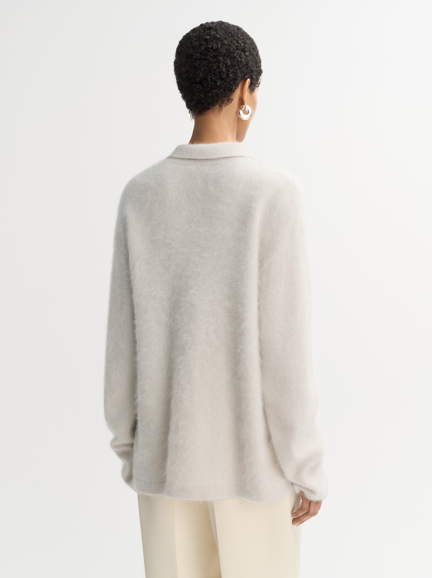Brushed polo shirt