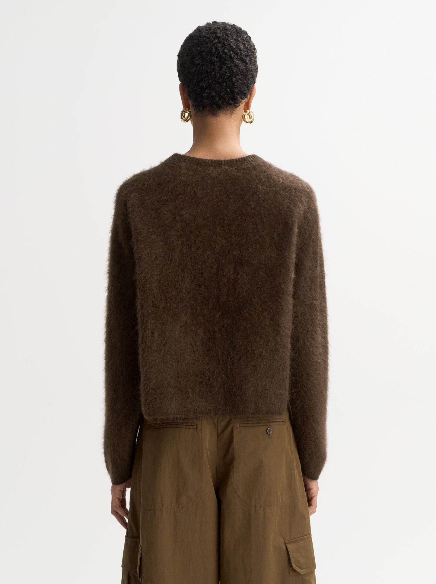 Brushed crewneck mocha
