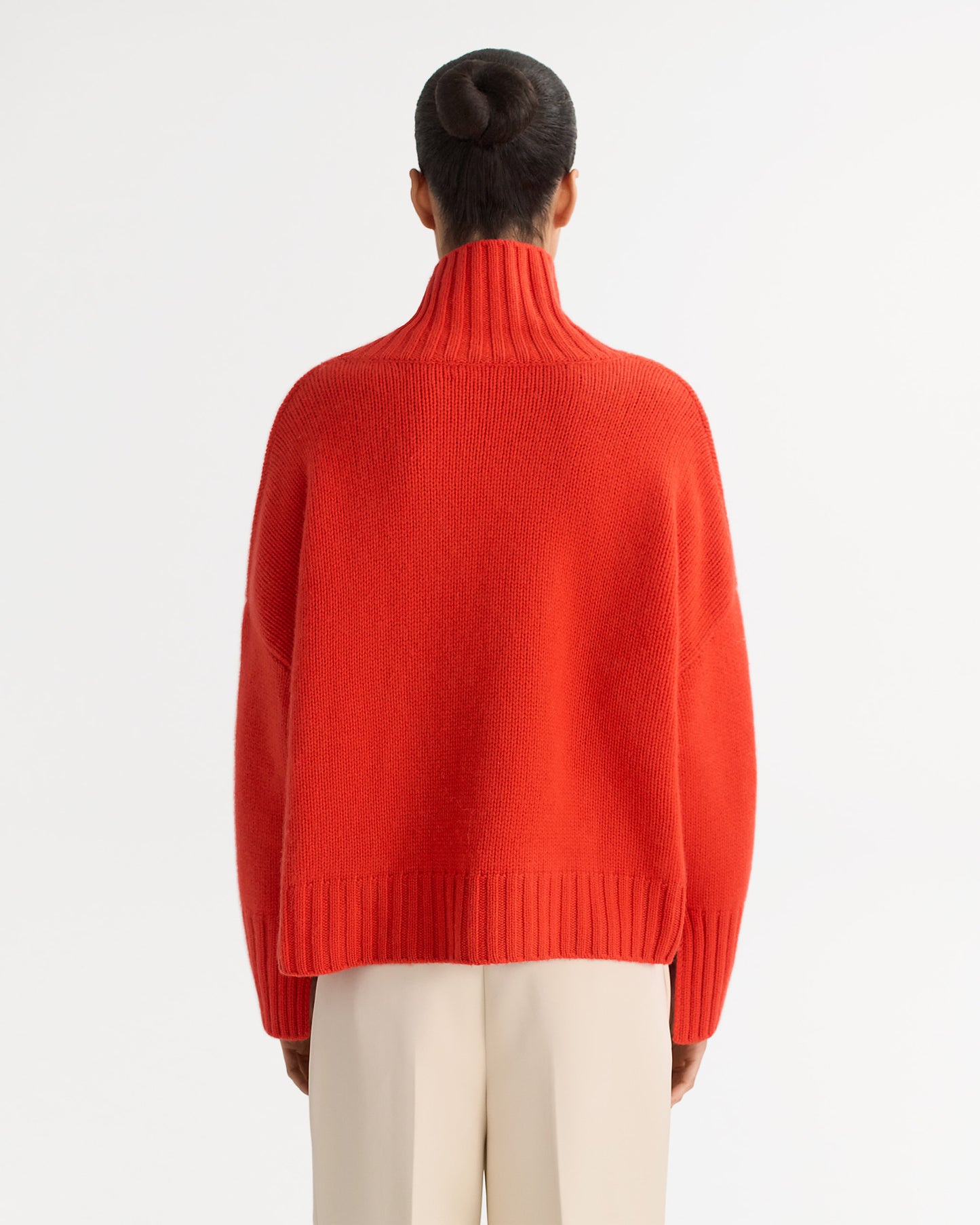 Girlfriend turtleneck tangerine