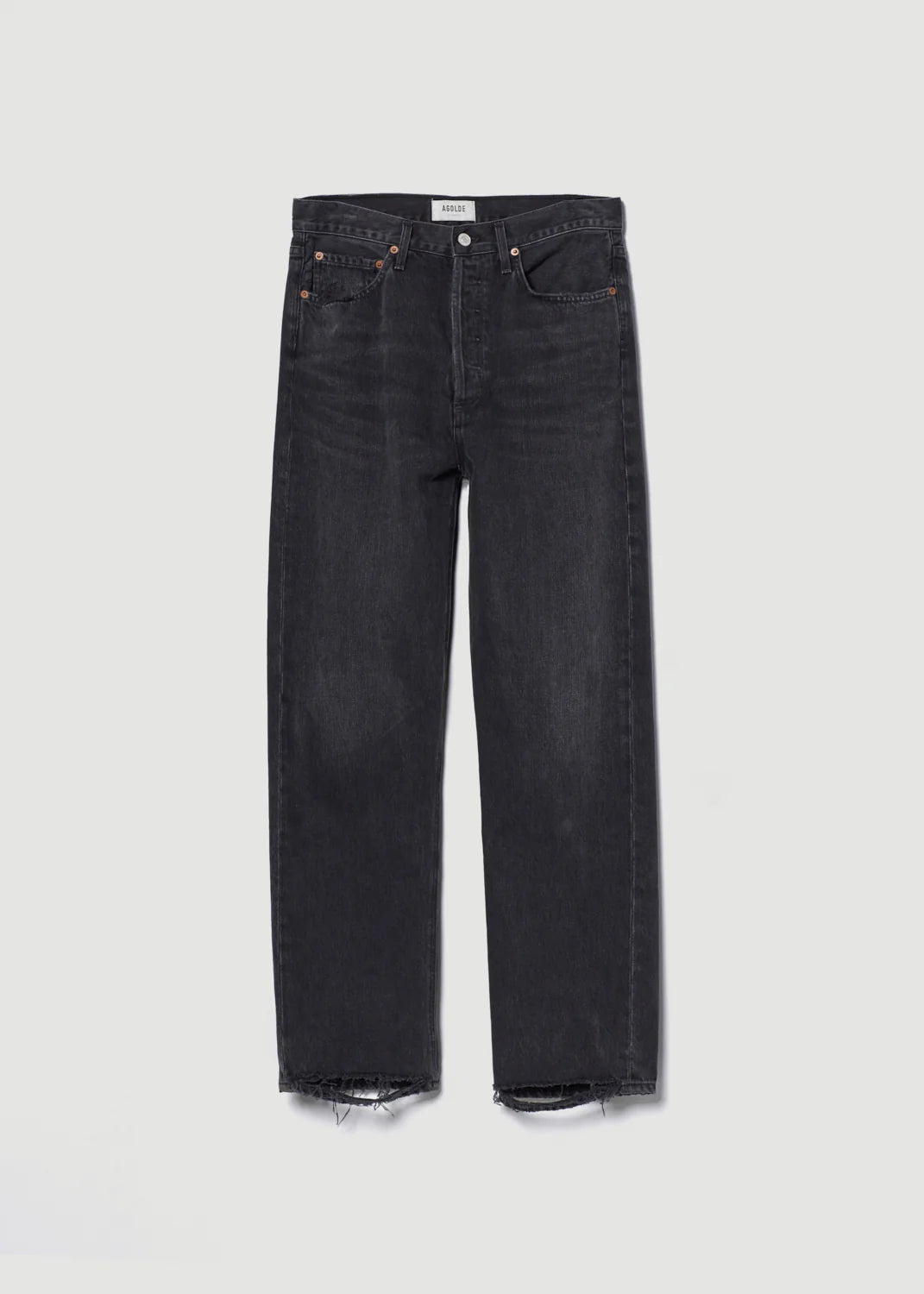 90s crop mid rise loose straight in tar