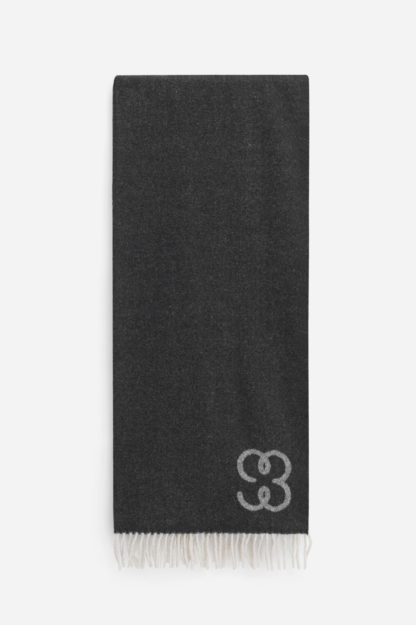 Monogram scarf black