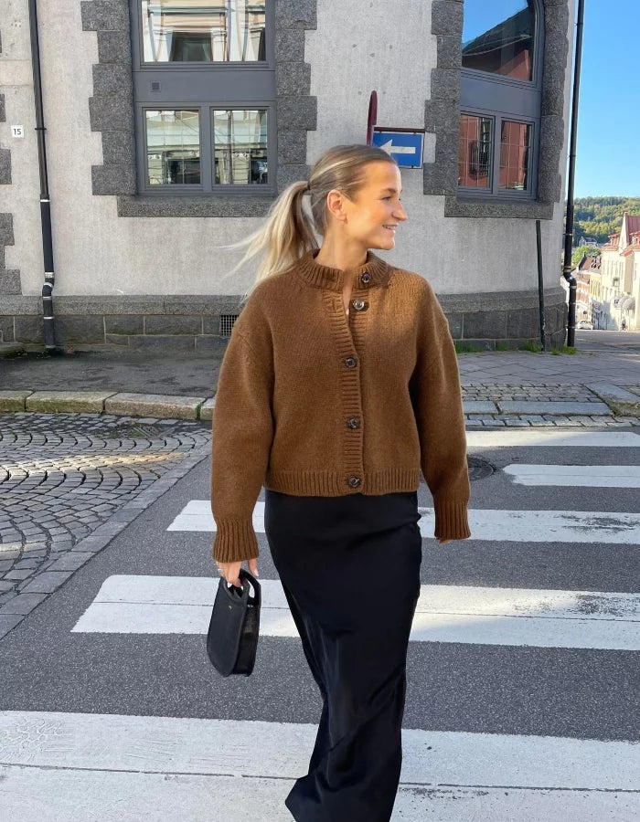 Leonard cardigan caramel