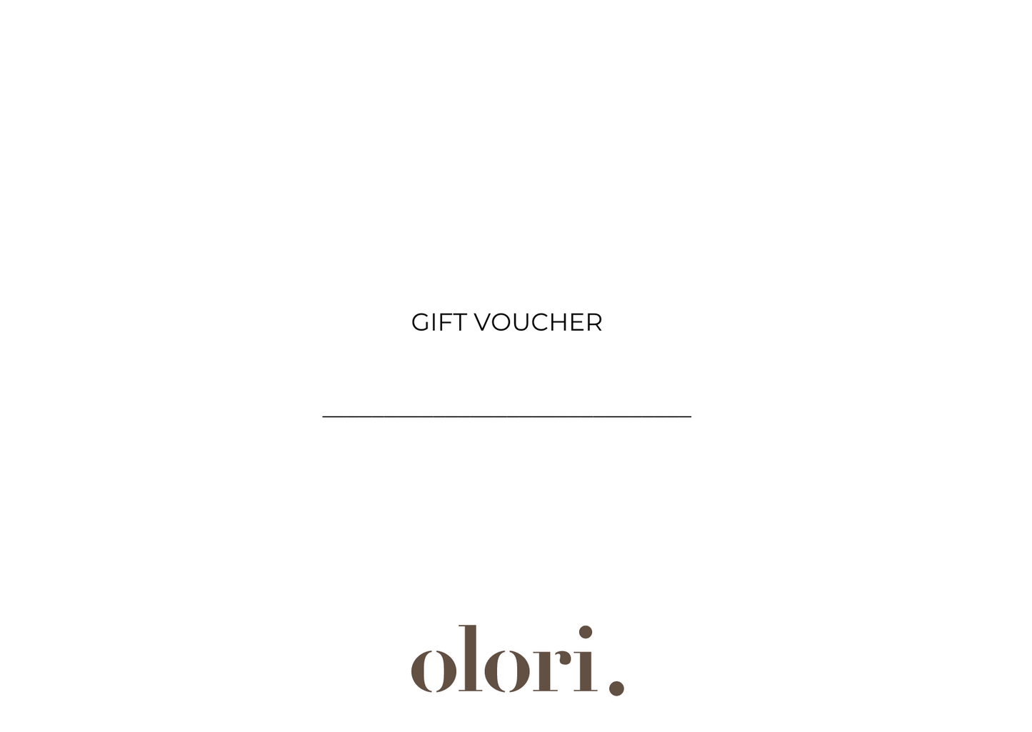 Olori Digital Gift Card