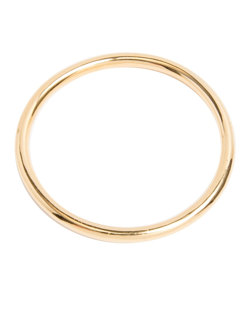 Medium plain gold bangle